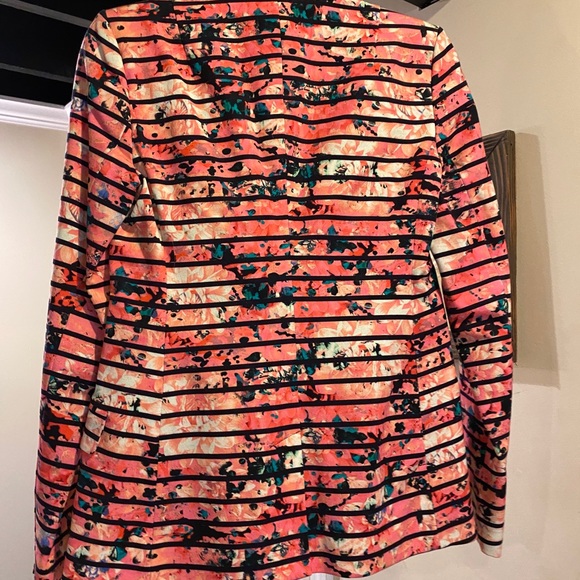 Floral and stripe Banana Republic stretch blazer - Picture 3 of 7